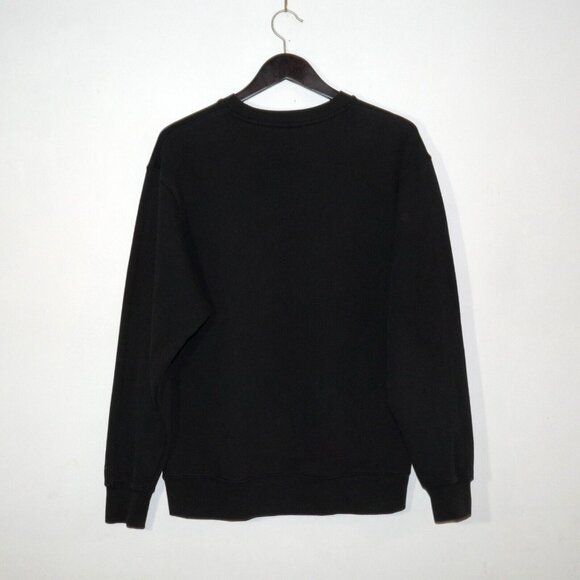 Vintage 2000's Nike Just Do It Paint Splatter Black Crew Neck Sweatshirt L-XL - Picture 2 of 9